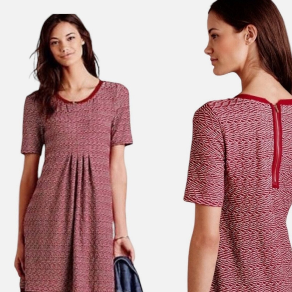 Anthropologie Maeve Dora Patterned Textured Knit Women's Mini Dress - SP